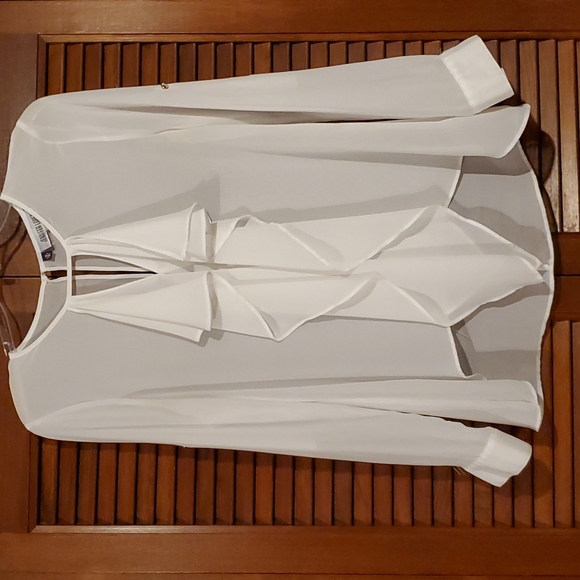 Jennifer Lopez Tops - Jennifer Lopez front ruffled blouse